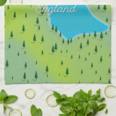 Loweswater Lake, Lake District, Reiseplan. Geschirrtuch (Gefaltet)