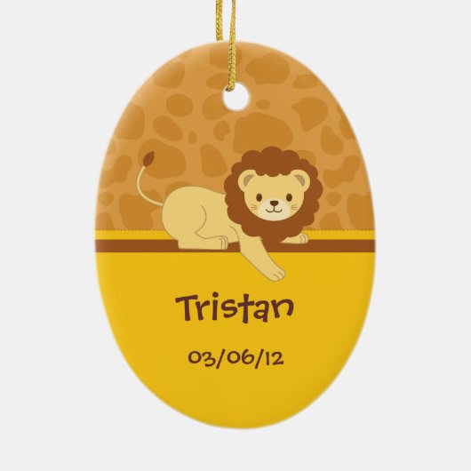 Löweverzierung Keramikornament (Hinten)