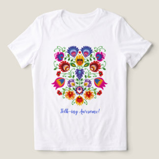 Lowicz Blüten-Kamm Tri-Blend Shirt