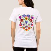 Lowicz Blüten-Kamm Tri-Blend Shirt (Rückseite)
