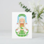 Łowicz Pole Bride Matryoshka Postcard Postkarte (Stehend Vorderseite)
