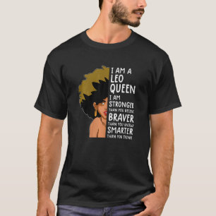 Löwin Damen Königin Frauen Astrologie Sternzeichen T-Shirt
