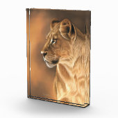 Löwin-Foto-Block Fotoblock (Rechts)