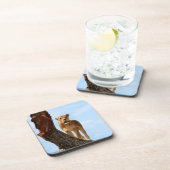 Löwin Getränkeuntersetzer (Rechte Seite)
