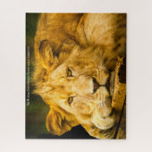 Löwin Großkatzen. Puzzle (Vertikal)