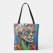 Löwin Iris Apfel Tasche (Rückseite)