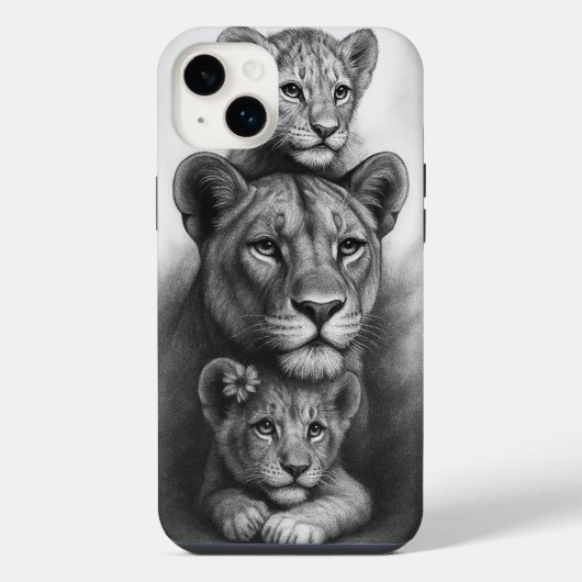 Löwin & Junge iPhone Hülle (Rückseite)