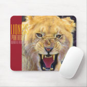 Löwin [Mauspad] Mousepad (Mit Mouse)