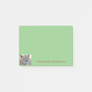 Löwin personalisiert post-it klebezettel