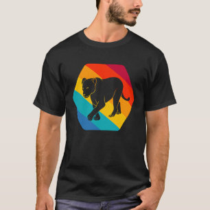 Löwin Retro Raubkatze Zoo Safari Vintage Ani T-Shirt