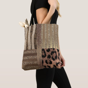 Löwin Safari Chic Dschungel Glamour Moderner Glanz Tasche