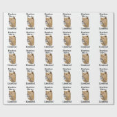 Löwin Tier Furchtlos Geburtstag Geschenkpapier (Flach)
