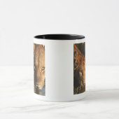 Löwin u. CUB (Panthera Löwe) Tasse (Zentrum)