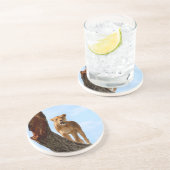 Löwin Untersetzer (Seite)