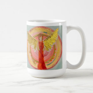 Löwinnen-Energie Toni Carbone Original Engel Kaffeetasse
