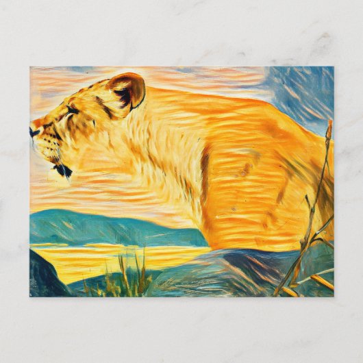 Löwinnenkopf postkarte (Vorderseite)