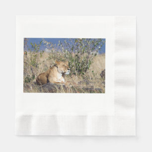Löwinstillstehen Serviette