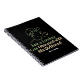 Lowkey Guy Obsessed With His Girlfriend Minimalist Notizblock (Rechte Seite)