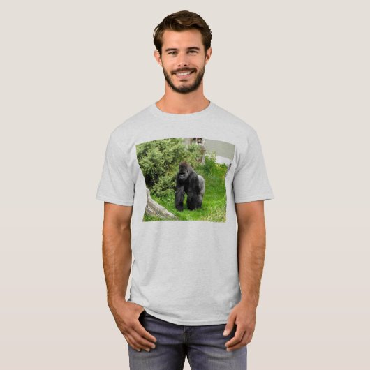 Lowland Gorilla-Männchen T-Shirt (Vorne ganz)