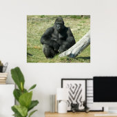 Lowland Gorilla Poster (Heimbüro)
