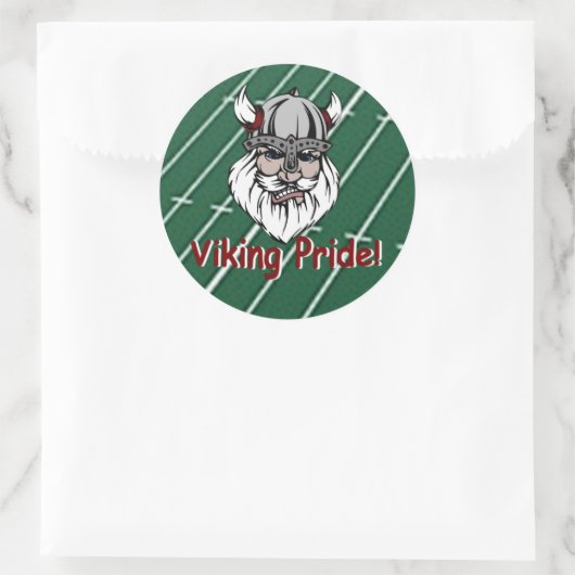 Lowndes Viking Pride Runder Aufkleber (Tasche)