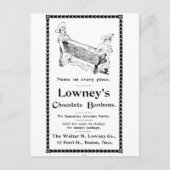 Lowney's Chocolate Bonbons Postkarte (Vorderseite)