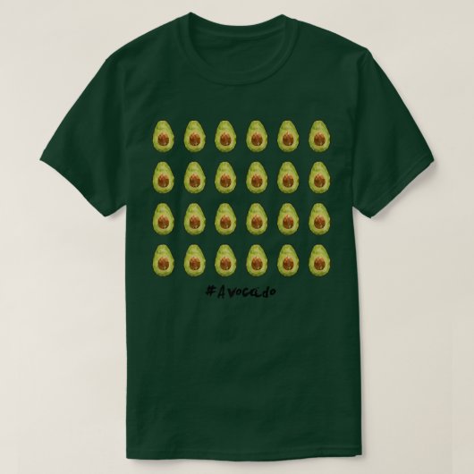 LowPolyArt Hashtag Avocado Parade T-Shirt (Design vorne)