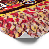 Lowrider Cadillac Low Rider Caddy Caddy Art Poster (Ecke)