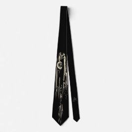 Lowrider Car Flow Fire Necktie (schwarz) Krawatte