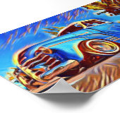 Lowrider Chevrolet 3100 Low Rider Chevy Truck Art Poster (Ecke)