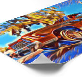 Lowrider Chevrolet Monte Carlo Ristorante La Lanch Poster (Ecke)