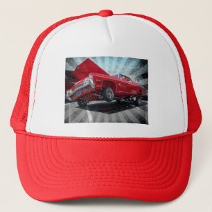 Lowrider Chevy Impala-Hut Truckerkappe