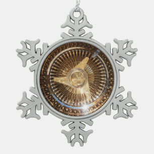 Lowrider-Draht dreht Schneeflocke-gerahmte Schneeflocken Zinn-Ornament