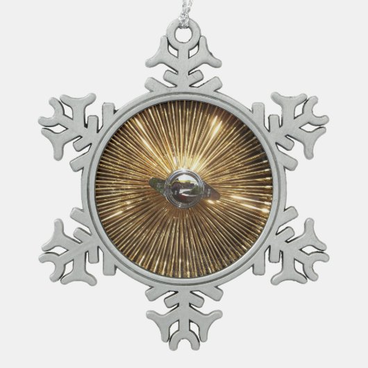 Lowrider-dreht niedriger Reiter-Draht Schneeflocken Zinn-Ornament (Vorderseite)