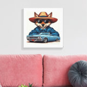 Lowrider Fuchs Leinwanddruck (Insitu (Wohnzimmer))