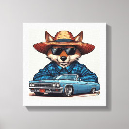 Lowrider Fuchs Leinwanddruck