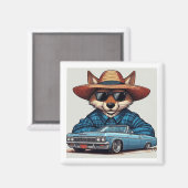 Lowrider Fuchs Magnet (Vorderseite/Rückseite)