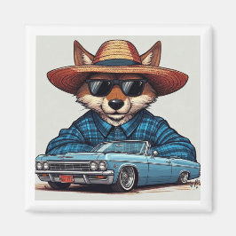 Lowrider Fuchs Magnet