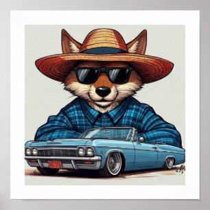 Lowrider Fuchs Poster