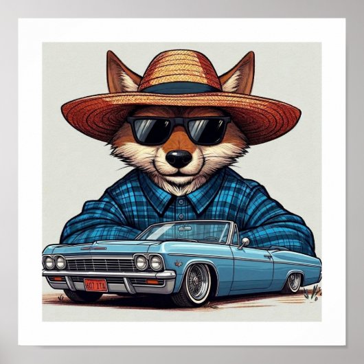 Lowrider Fuchs Poster (Vorne)