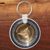 Lowrider Gold Wire Wheel Schlüsselanhänger (Vorderseite)
