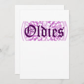 Lowrider Rim Oldies Old School Oldies Einladung (Vorne/Hinten)