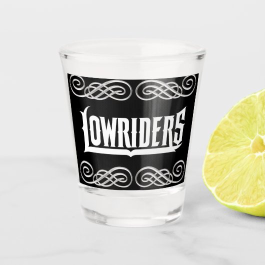 Lowrider Schnapsglas (Vorderseite)