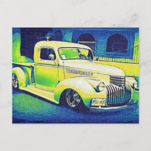 Lowrider-Vintage-Automobil Postkarte