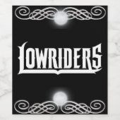 Lowrider Weinetikett (Einzelnes Label)