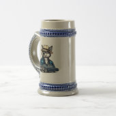 Lowrider Wolf Bierglas (Vorderseite Links)