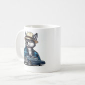 Lowrider Wolf Kaffeetasse (Vorderseite Links)