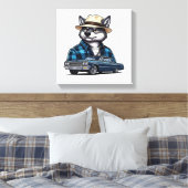 Lowrider Wolf Leinwanddruck (Insitu (Schlafzimmer))