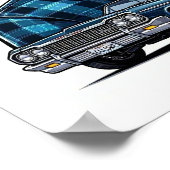 Lowrider Wolf Poster (Ecke)