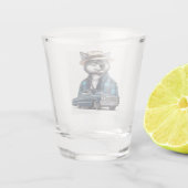 Lowrider Wolf Schnapsglas (Rückseite)